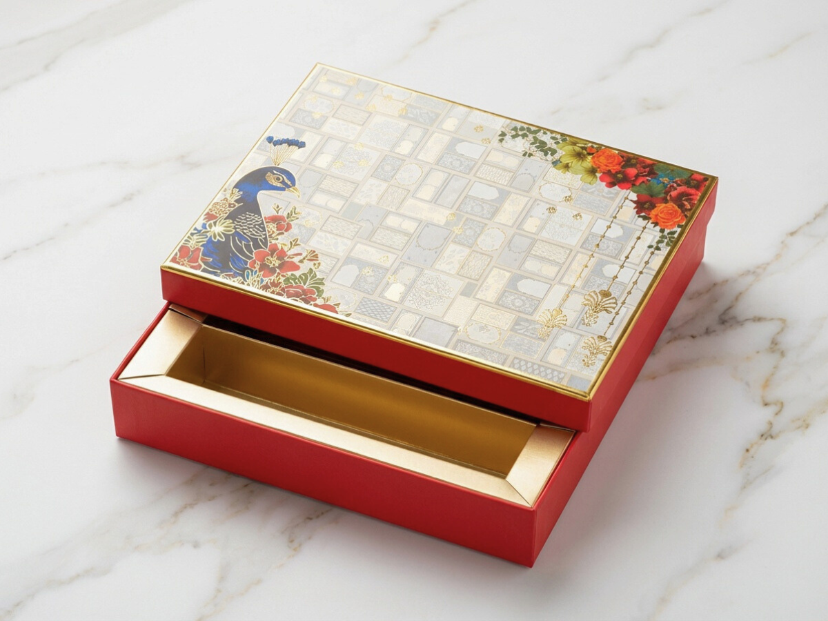 Mayura Covered Sweet Box – 500 g | Premium Mithai Packaging