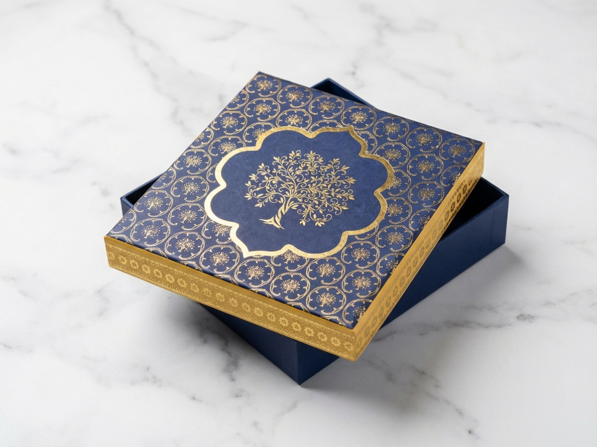 Vanam Covered Sweet Box – 250 g | Luxury Mithai Packaging