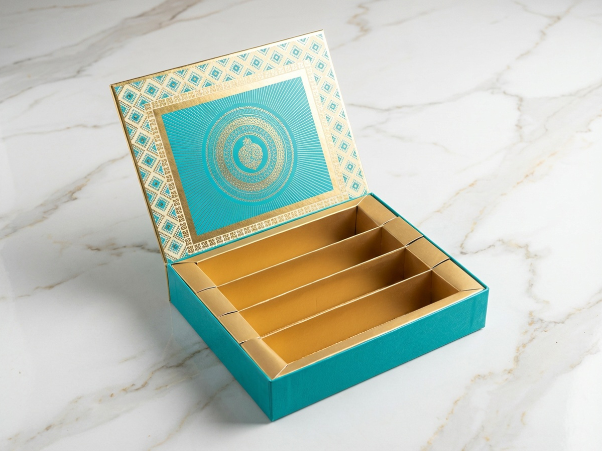 Akruti Covered Sweet Box – 500 g | Premium Mithai Packaging