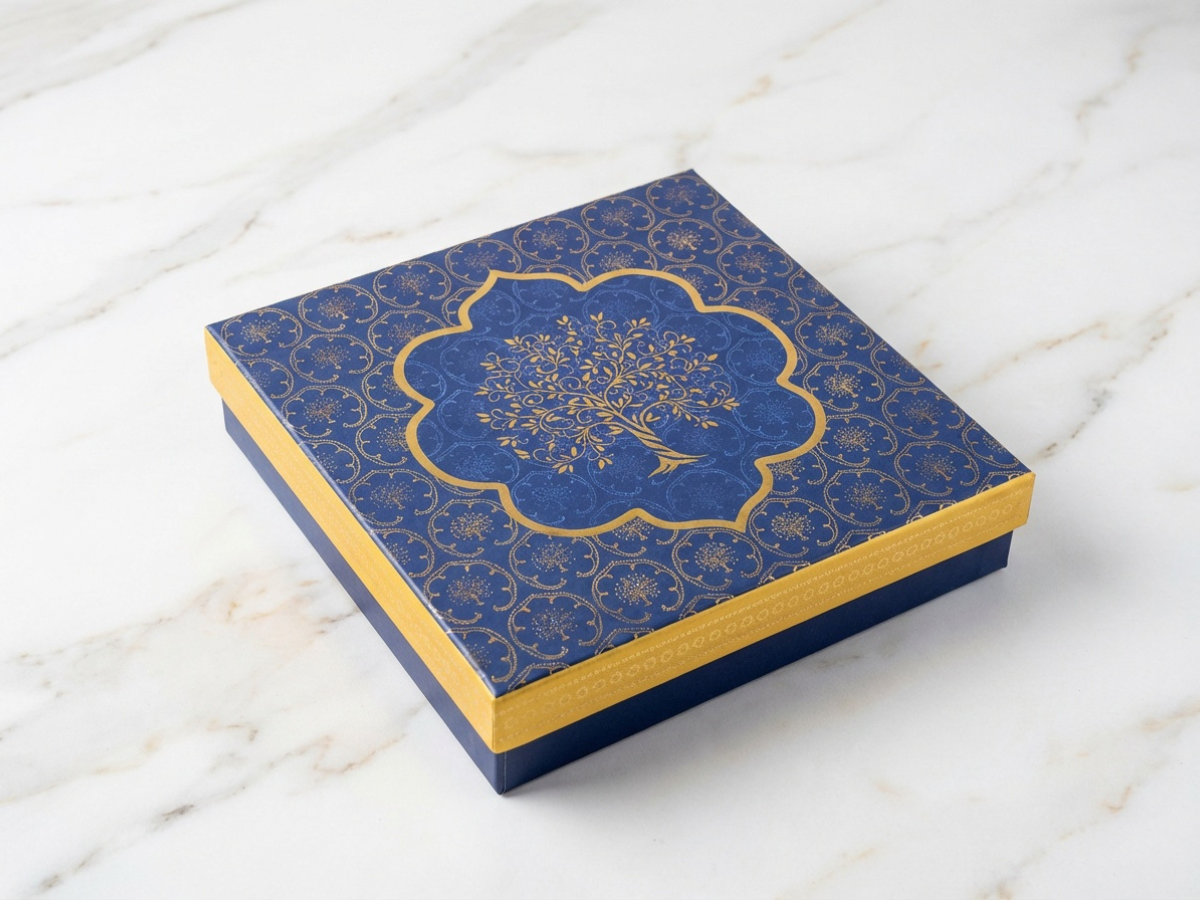 Vanam Covered Sweet Box – 500 g | Luxury Mithai Packaging