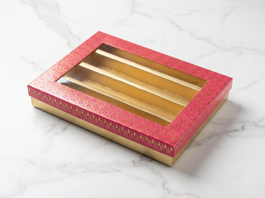 Elegant Window Sweet Box – 1 kg | Premium Mithai Packaging