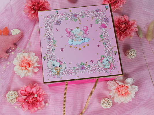 Baby Girl Hamper Pink Box