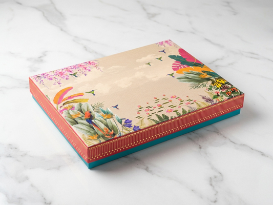 Royal Covered 4 Part Dry Fruit Box – 400–800 g | Premium Partition Packaging