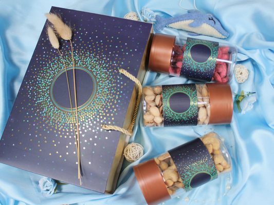 Carry Bag Jar Box Slider Blue - 3 Pcs