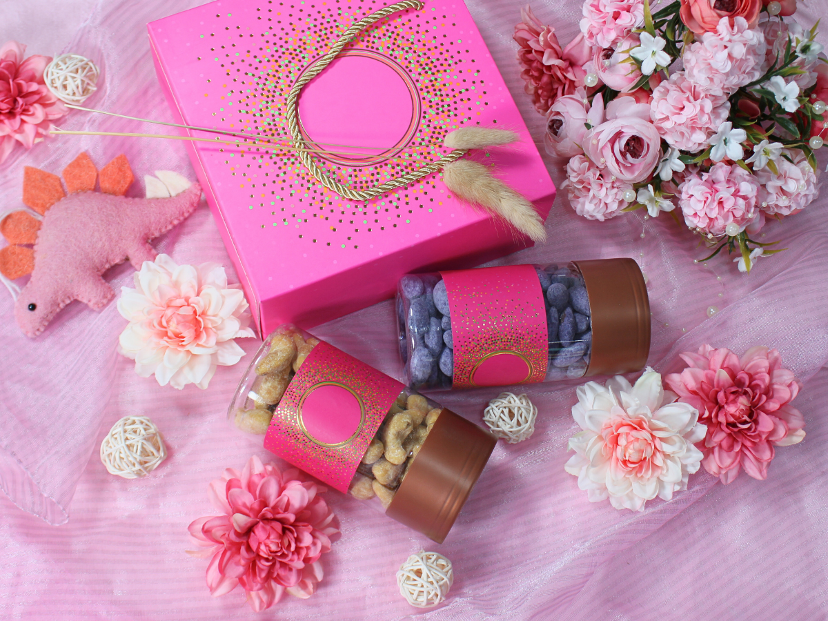 Carry Bag Jar Box Slider Pink - 2 pcs