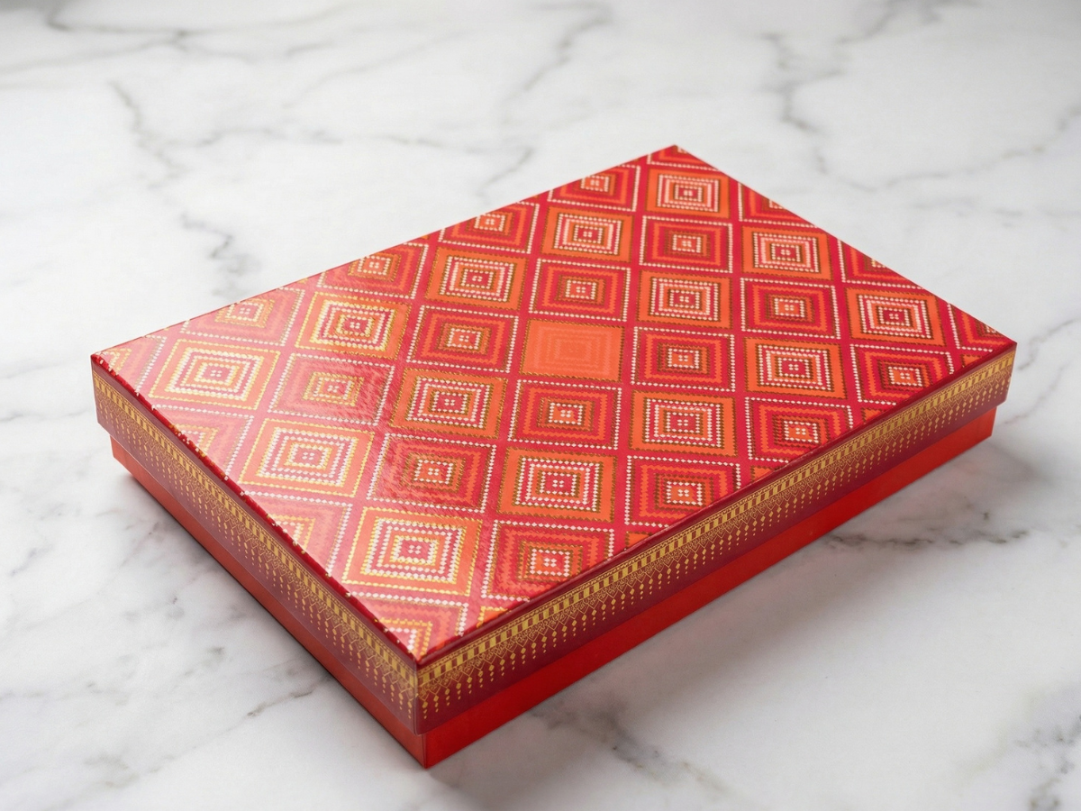 Regal Covered 6 Part Dry Fruit Box – 900 g | Premium Luxury Partition Packaging