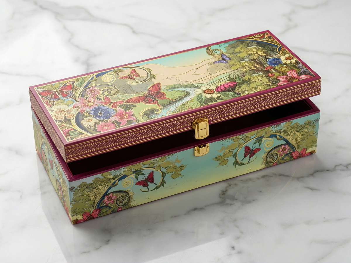 MDF Gift Hamper Box – Butterfly Design | Luxury Premium Hamper Packaging