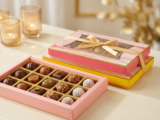 Canvas Pink Chocolate Box (Window) 15 pcs