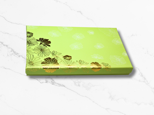 Gold Roses Green (Covered) Chocolate Box - 15 pcs