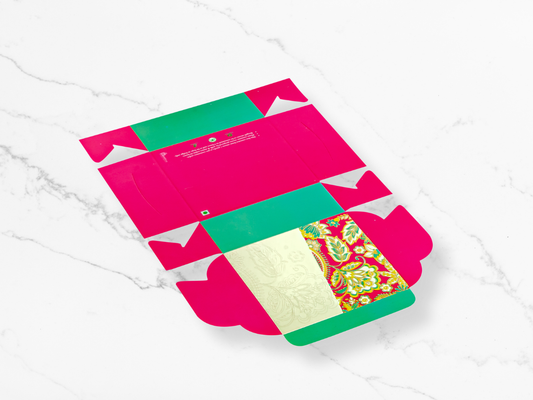 Premium Mithai Folding Pink Box - 100 Gram