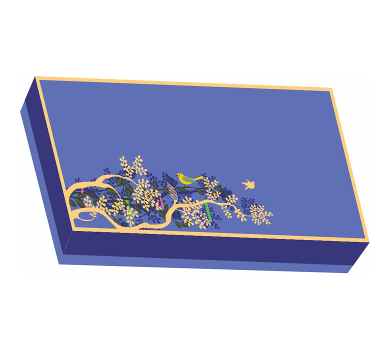 Golden Leaf Dry Fruit Box