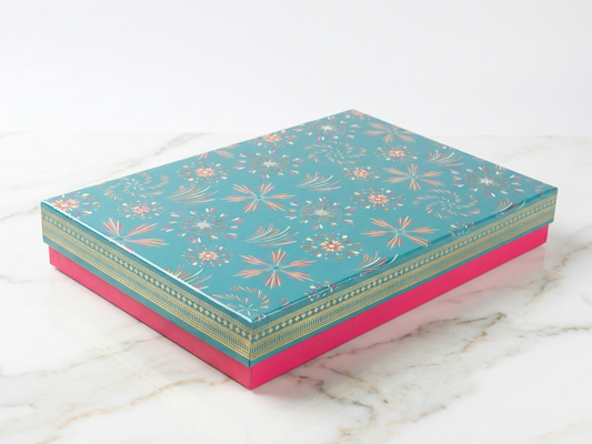 Regal 4 Part Dry Fruit Box – 800 g | Premium Large-Format Partition Packaging