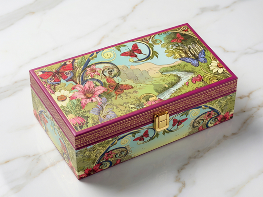 MDF Gift Hamper Box – Butterfly Design | Luxury Premium Hamper Packaging