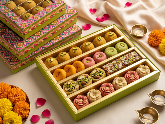 Batik Window Sweet Box – 1000 g | Premium Mithai Packaging