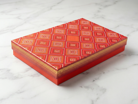 Regal Covered 6 Part Dry Fruit Box – 900 g | Premium Luxury Partition Packaging