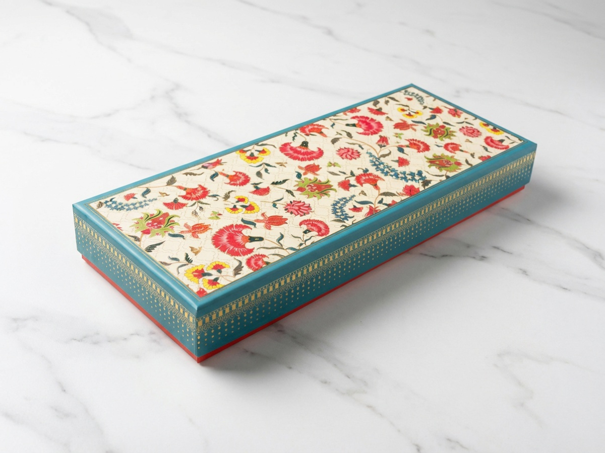 New Ruby 5 Part Dry Fruit Box – 250 g | Slim Luxury Partition Packaging