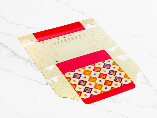 Eco Mithai Folding Cream Box - 1/4 kg