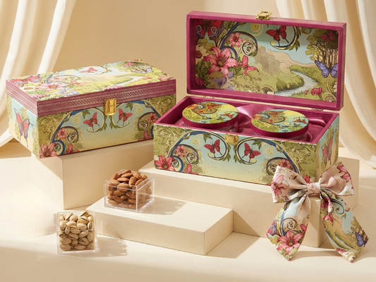 MDF Gift Hamper Box – Butterfly Design | Luxury Premium Hamper Packaging