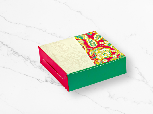 Premium Mithai Folding Pink Box - 100 Gram