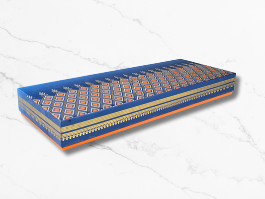 Ruby Blue (Covered) Dryfruit Box 5 part